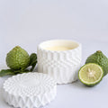Bergamot Geo Candle