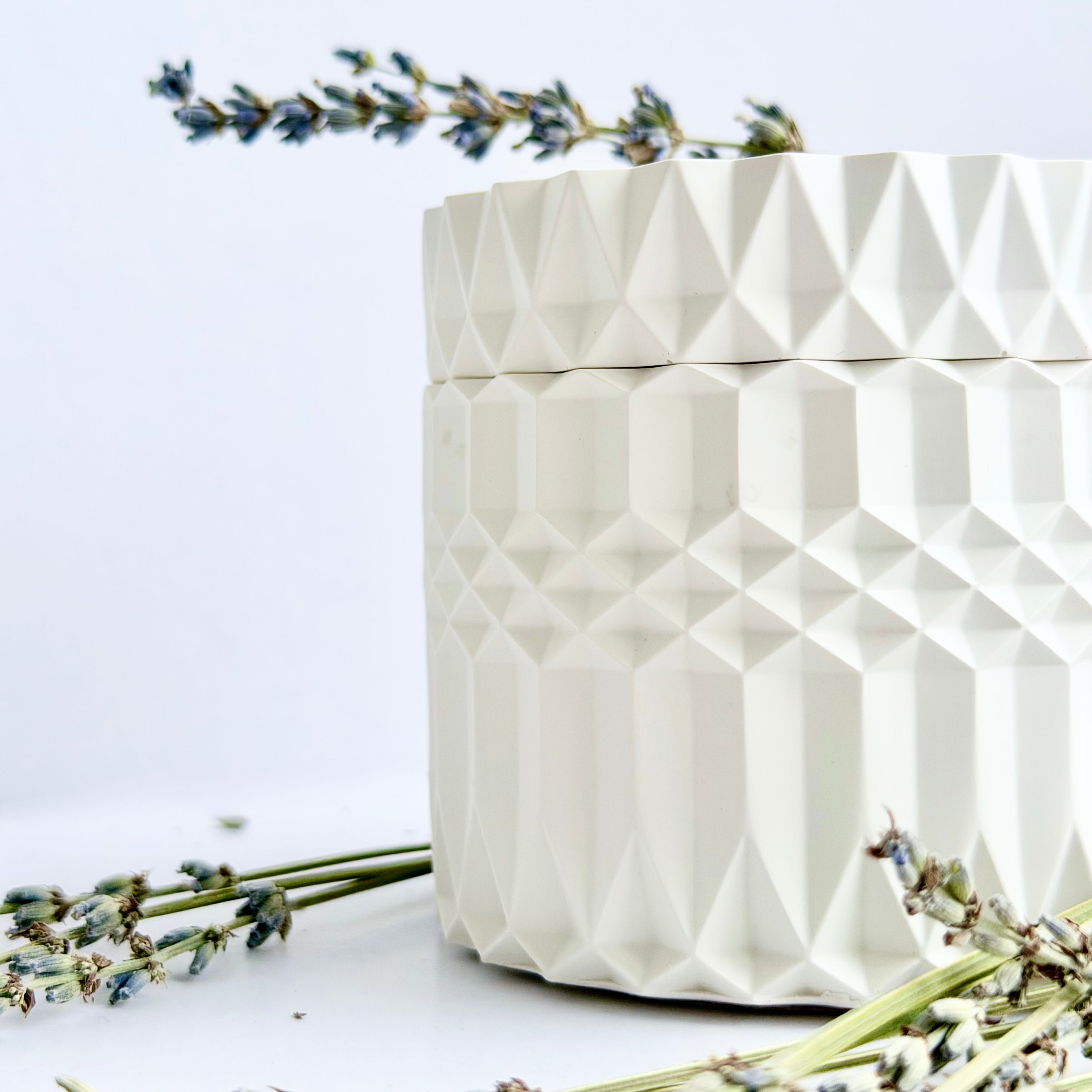 Lavender Geo Candle