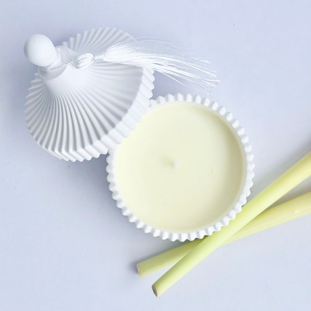 Lemongrass Tassel Candle