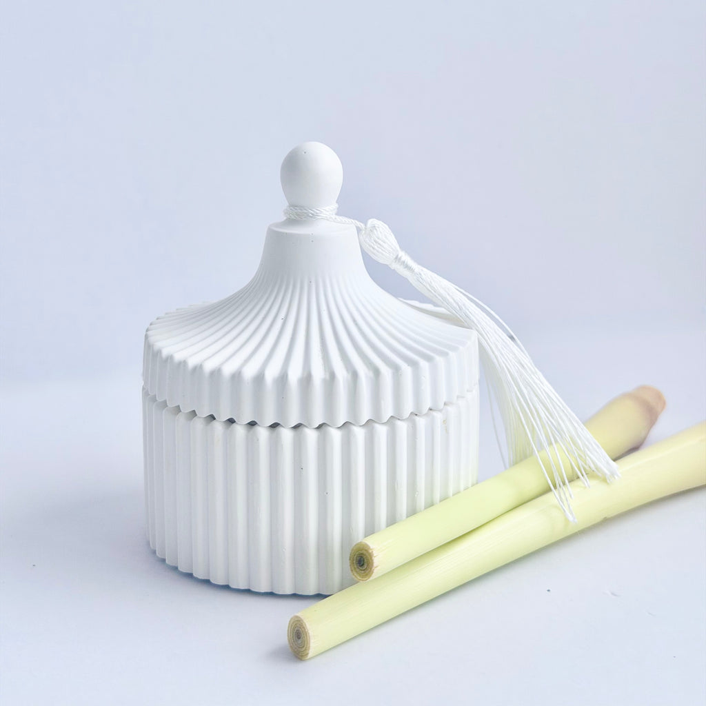 Lemongrass Tassel Candle