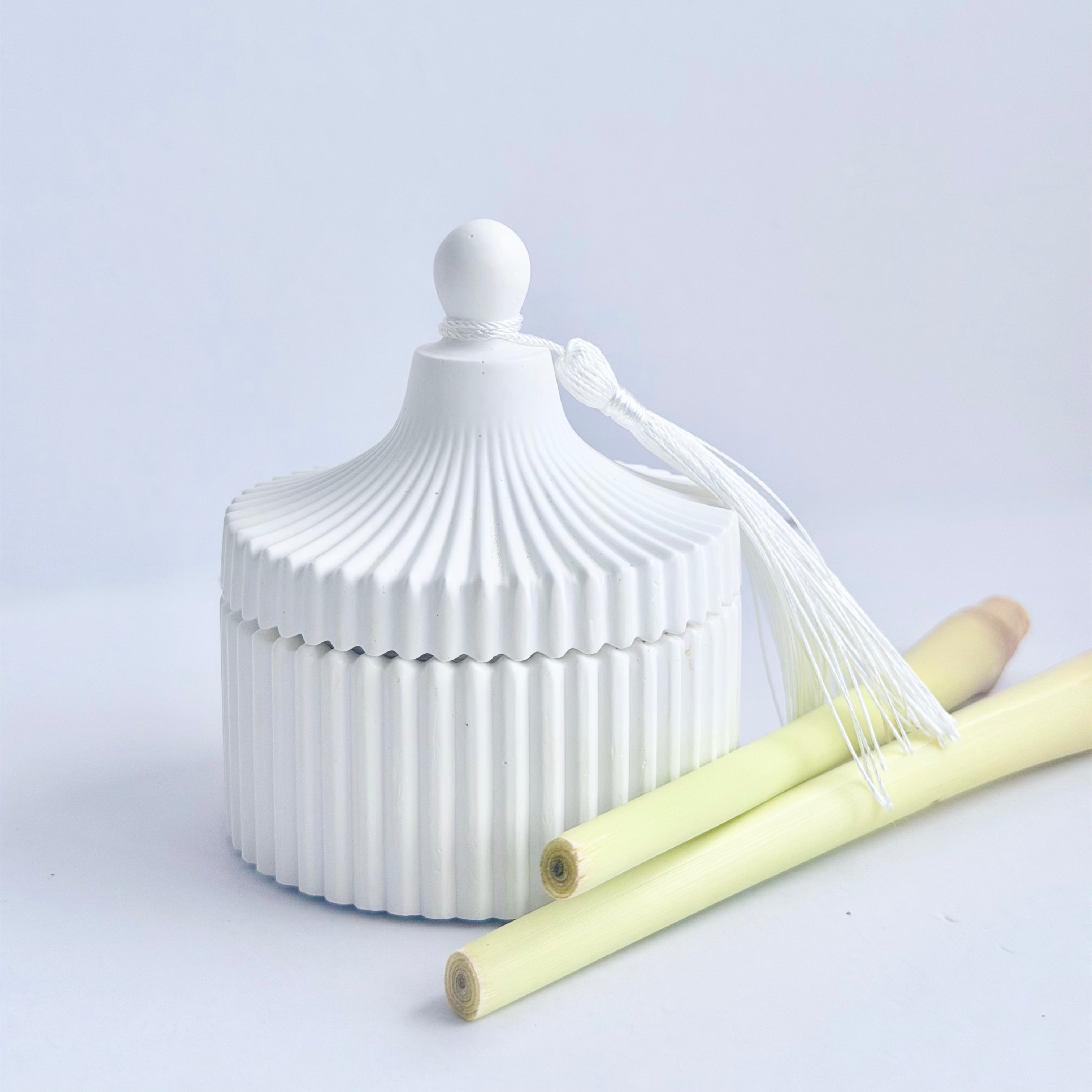 Lemongrass Tassel Candle