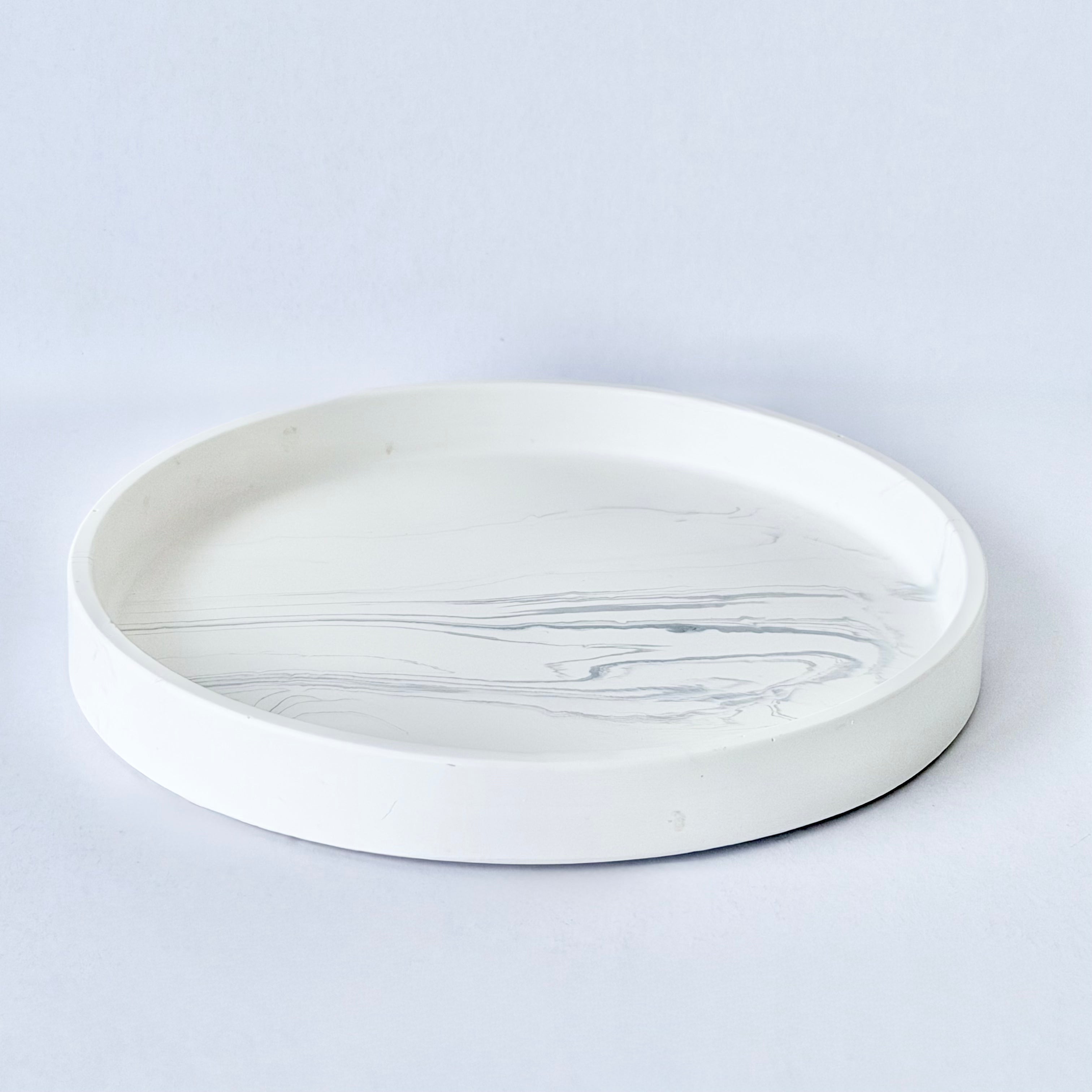 Grey Marble Design Edge Tray (Small)