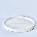 Grey Marble Design Edge Tray (Large)