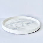 Grey Marble Design Edge Tray (Large)