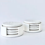 Grey Marble Design Coaster Set