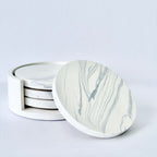 Grey Marble Design Coaster Set