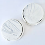 Grey Marble Design Coaster Set