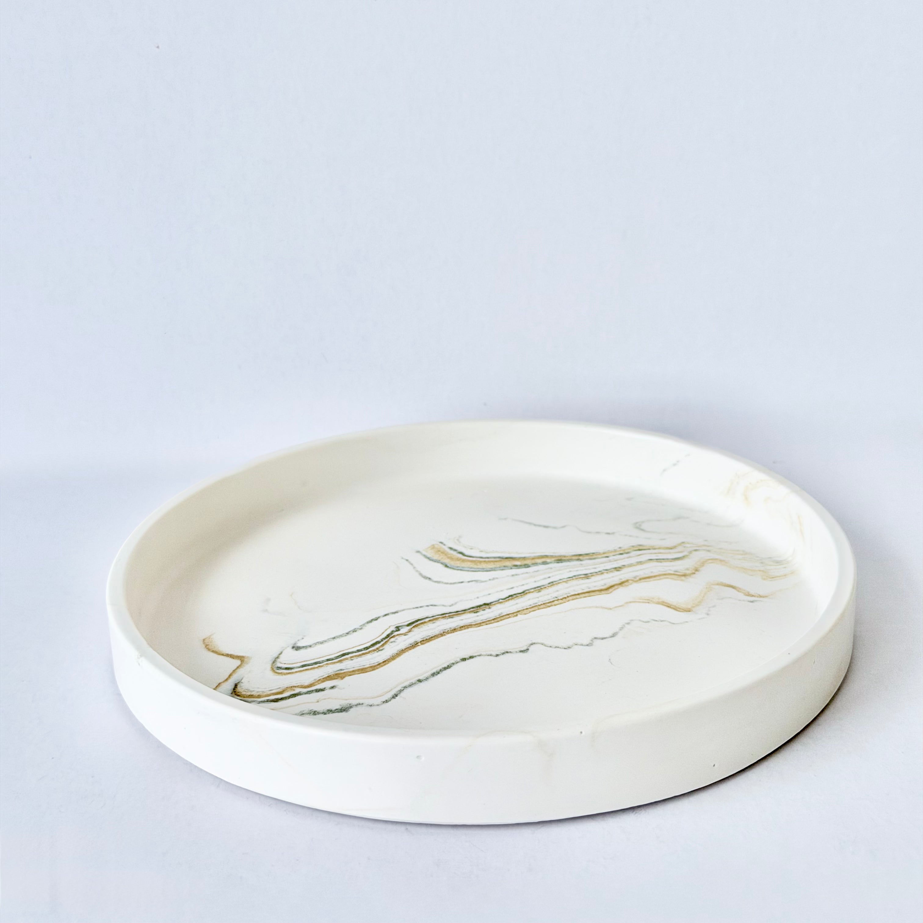Gold Marble Design Edge Tray (Small)