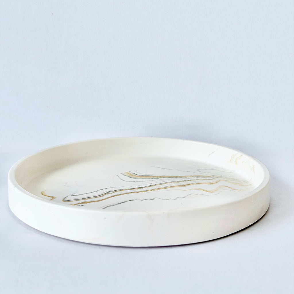 Gold Marble Design Edge Tray (Small)
