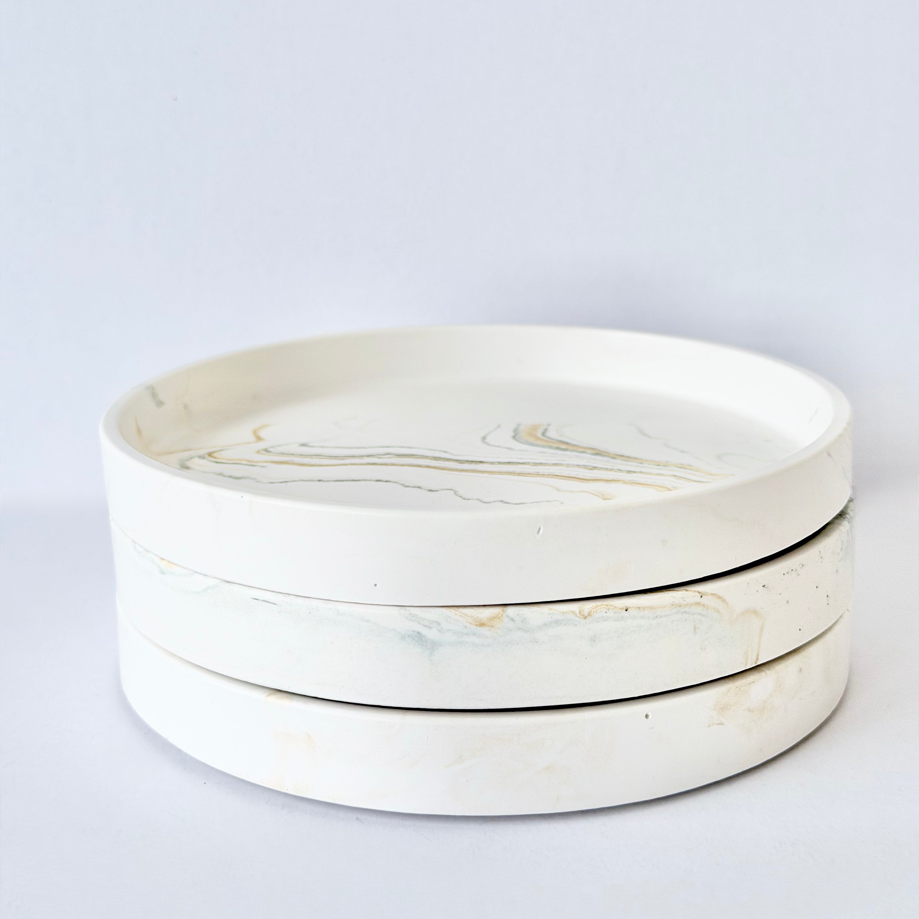 Gold Marble Design Edge Tray (Small)