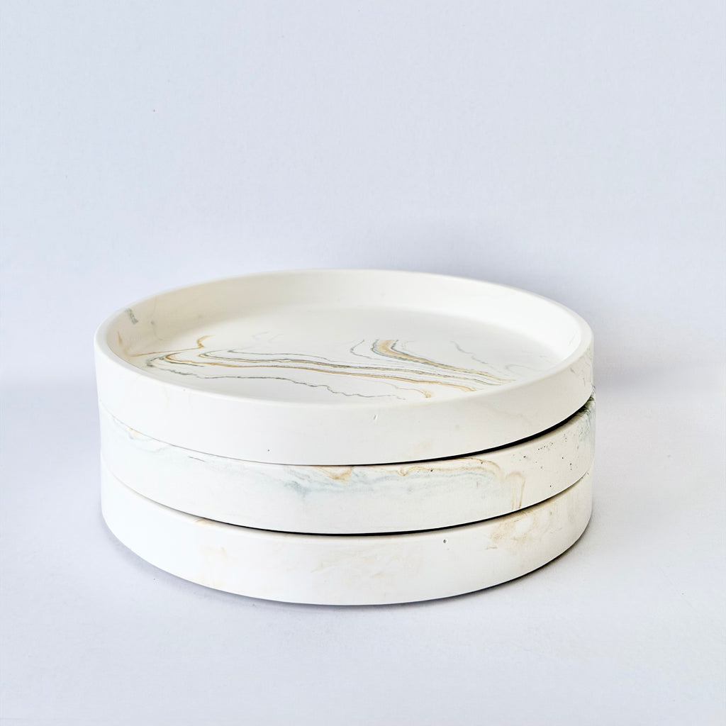 Gold Marble Design Edge Tray (Small)
