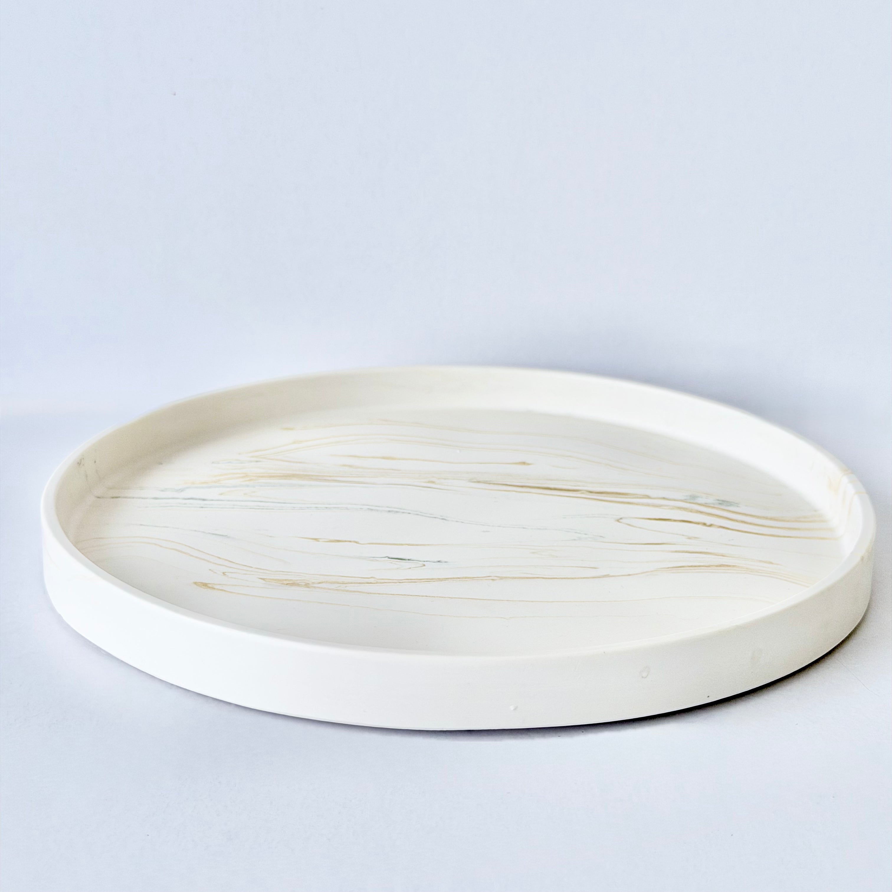 Gold Marble Design Edge Tray (Large)