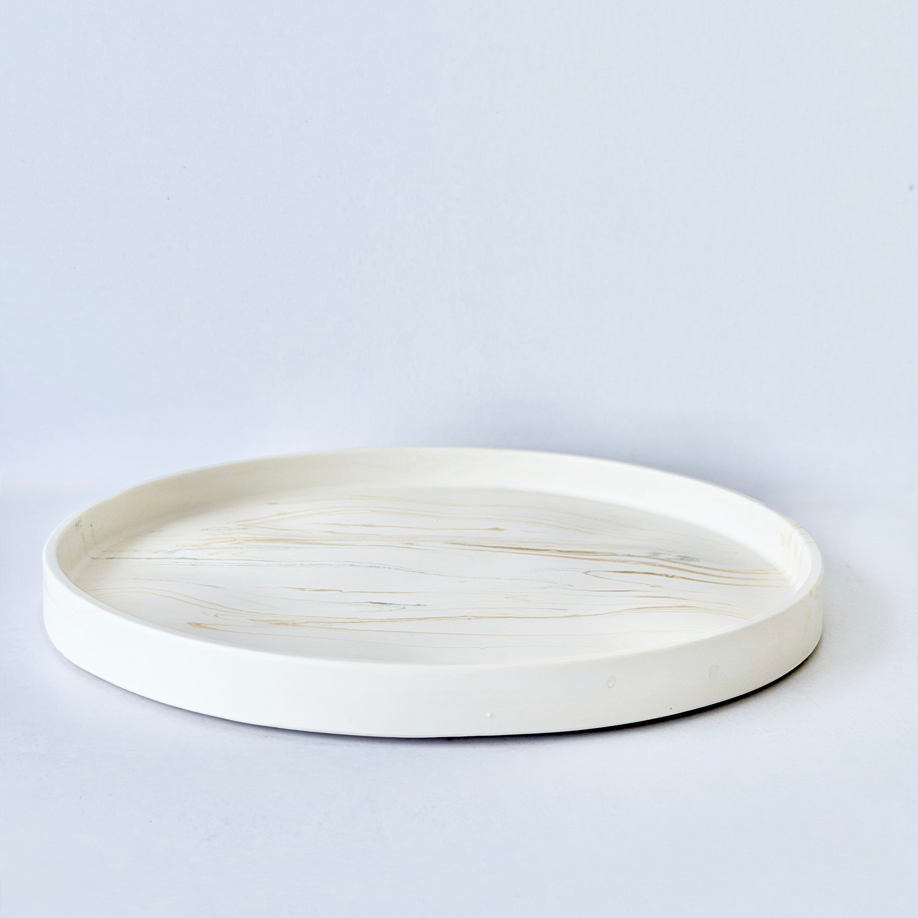 Gold Marble Design Edge Tray (Large)