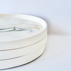 Gold Marble Design Edge Tray (Large)