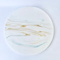 Gold Marble Design Flat Tray