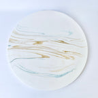 Gold Marble Design Flat Tray