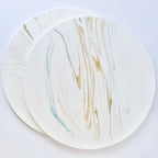 Gold Marble Design Flat Tray