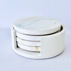 Gold Marble Design Coaster Set