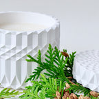 Winter Forest Geo Candle