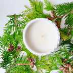 Winter Forest Geo Candle