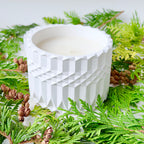 Winter Forest Geo Candle
