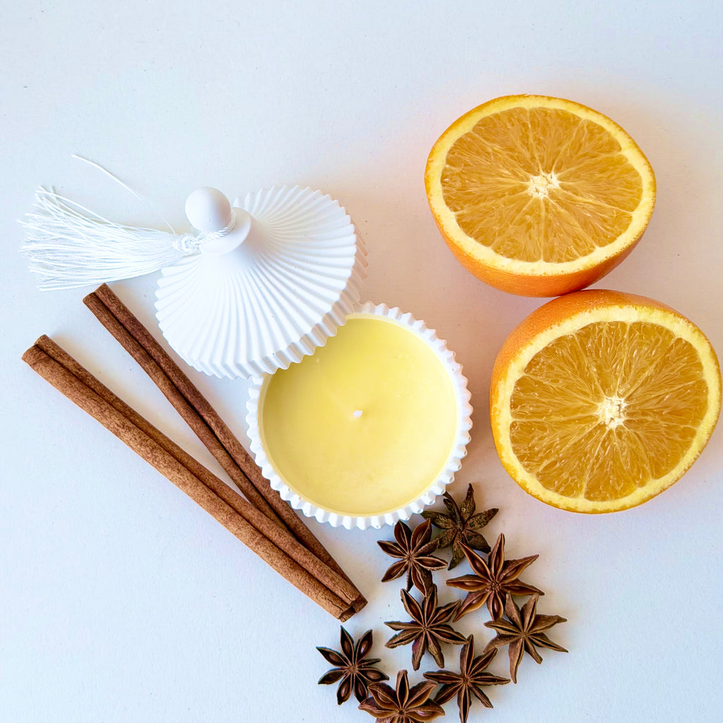 Spiced Orange Tassel Candle