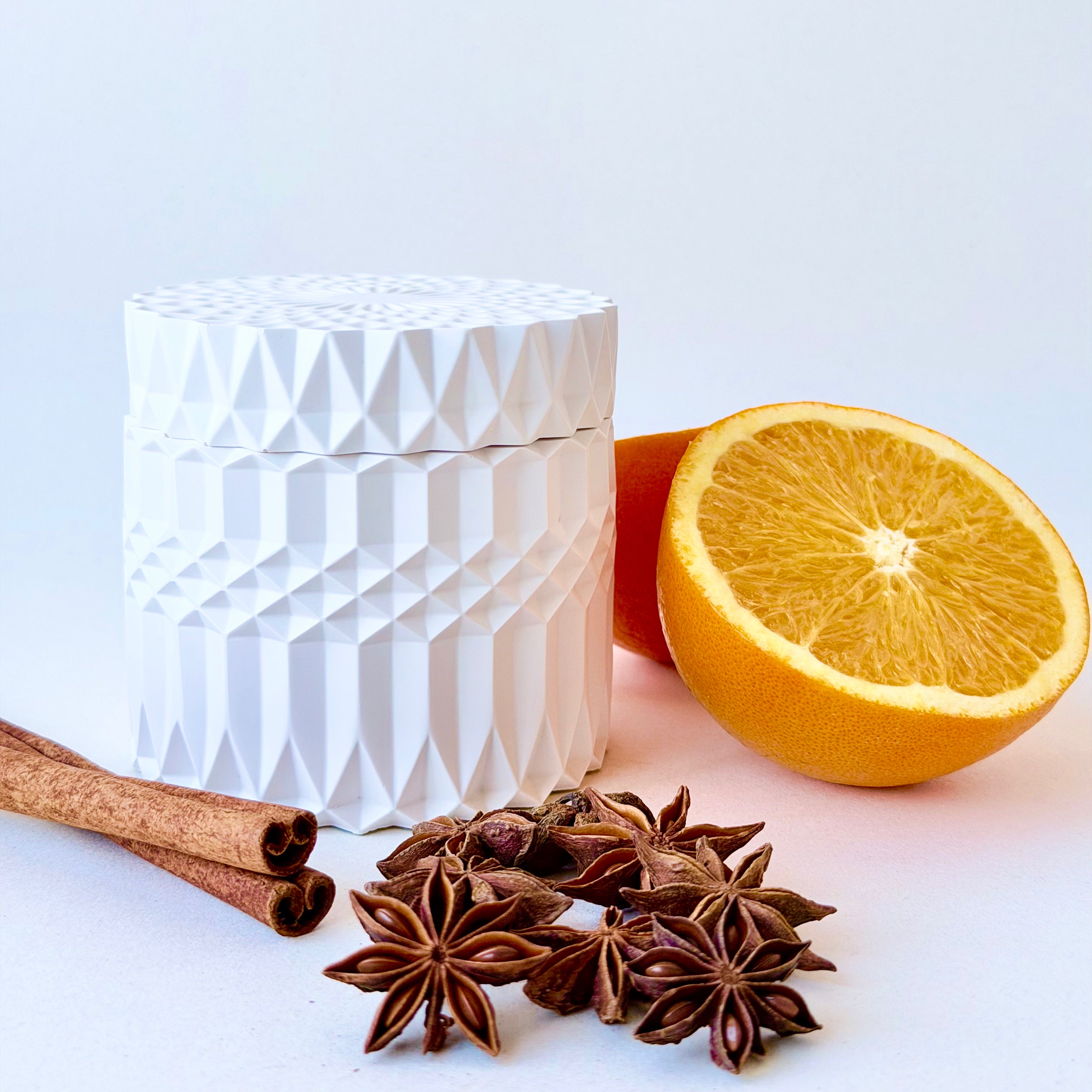 Spiced Orange Geo Candle