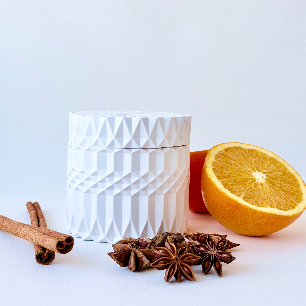 Spiced Orange Geo Candle
